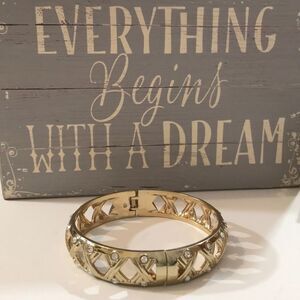 Gold and Crystal Colored Bracelet